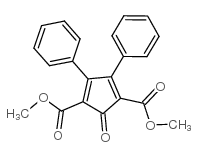 2,5-双(甲氧酰基)-3,4-二苯基环戊二烯酮结构式