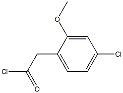 2-(4-chloro-2-methoxyphenyl)acetyl chloride Structure