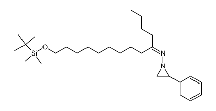 (Z)-14-((tert-butyldimethylsilyl)oxy)-N-(2-phenylaziridin-1-yl)tetradecan-5-imine Structure
