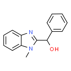 (1-methyl-1H-benzo[d]imidazol-2-yl)(phenyl)methanol structure