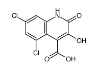 5,7-dichloro-3-hydroxy-2-oxo-1,2-dihydroquinoline-4-carboxylic acid Structure