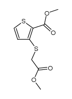 methyl 3-(2-methoxy-2-oxoethylthio)thiophene-2-carboxylate Structure