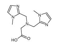 2-[bis[(1-methylimidazol-2-yl)methyl]amino]acetic acid Structure