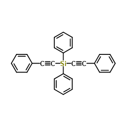 二苯基双(苯乙炔基)硅烷结构式