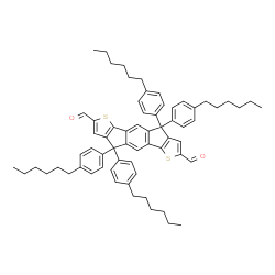 4,4,9,9-四(4-己基苯基)-4,9-二氢-S-茚并[1,2-B:5,6-B']二噻吩-2,7-二醛图片