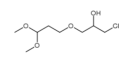 (RS)-(3-chloro-2-hydroxypropoxy)propanal dimethyl acetal Structure