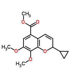 2-Cyclopropyl-7,8-dimethoxy-2H-chromene-5-carboxylic acid methyl ester Structure