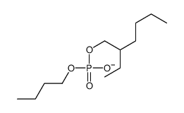 butyl 2-ethylhexyl phosphate Structure