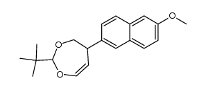 2-tert-butyl-4,5-dihydro-5-(6-methoxynaphth-2-yl)-1,3-dioxepin结构式