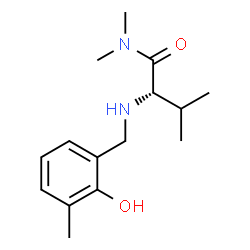 (S)-2-((2-羟基-3-甲基苄基)氨基)-N,N,3-三甲基butan酰胺结构式