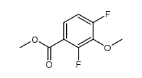 methyl 2,4-difluoro-3-methoxybenzoate Structure