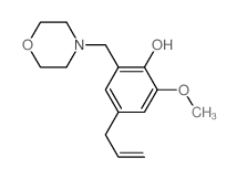 2-methoxy-6-(morpholin-4-ylmethyl)-4-prop-2-enyl-phenol Structure