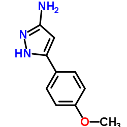 3-(4-Methoxyphenyl)-1H-pyrazol-5-amine Structure