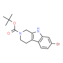 tert-butyl 7-bromo-3,4-dihydro-1H-pyrido[3,4-b]indole-2(9H)-carboxylate Structure