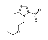 1-(2-ethoxyethyl)-2-methyl-5-nitroimidazole结构式