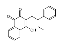 4-hydroxy-3-(2-phenylbutyl)naphthalene-1,2-dione Structure