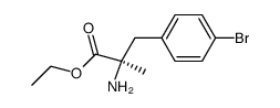 (R)-2-amino-2-methyl-3-(4-bromophenyl)propionic acid ethyl ester Structure
