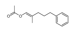 1-acetoxy-2-methyl-5-phenyl-1-pentene Structure
