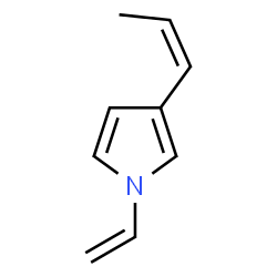 1H-Pyrrole,1-ethenyl-3-(1-propenyl)-(9CI) structure