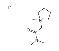 N,N-dimethyl-2-(1-methylpyrrolidin-1-ium-1-yl)acetamide,iodide结构式