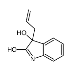 3-hydroxy-3-prop-2-enyl-1H-indol-2-one结构式