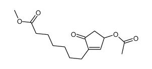 methyl 7-(3-acetyloxy-5-oxocyclopenten-1-yl)heptanoate Structure