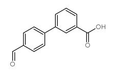 3-BIPHENYL-4'-FORMYL-CARBOXYLICACID Structure