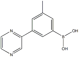 3-(Pyrazin-2-yl)-5-methylphenylboronic acid structure