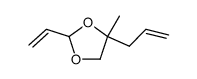 1,3-Dioxolane,2-ethenyl-4-methyl-4-(2-propenyl)- (9CI) Structure