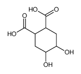 4,5-dihydroxycyclohexane-1,2-dicarboxylic acid Structure