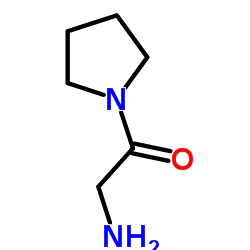 2-氨基-1-(吡咯烷-1-基)乙酮结构式