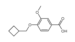 4-cyclobutylmethoxy-3-methoxybenzoic acid Structure
