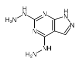 4,6-Dihydrazino-1H-pyrazolo[3,4-d]pyrimidine结构式