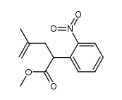 methyl (+/-)-4-methyl-2-(2-nitrophenyl)-4-pentenoate结构式