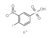 Benzenesulfonic acid,4-fluoro-3-nitro-, potassium salt (1:1) structure
