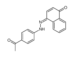4-[(4-acetylphenyl)hydrazinylidene]naphthalen-1-one Structure