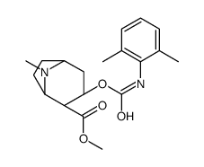 methyl (1R,3S,4R,5S)-3-[(2,6-dimethylphenyl)carbamoyloxy]-8-methyl-8-azabicyclo[3.2.1]octane-4-carboxylate结构式