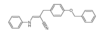 3-anilino-2-(4-(benzyloxy)benzyl)acrylonitrile结构式