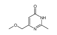 6-methoxymethyl-2-methyl-4(3H)pyrimidinone结构式