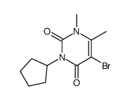 5-Bromo-3-cyclopentyl-1,6-dimethylpyrimidine-2,4(1H,3H)-dione structure