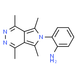 2-(1,4,5,7-tetramethyl-6H-pyrrolo[3,4-d]pyridazin-6-yl)Benzenamine结构式