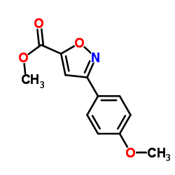 5-Isoxazolecarboxylic acid, 3-(4-Methoxyphenyl)-, Methyl ester picture