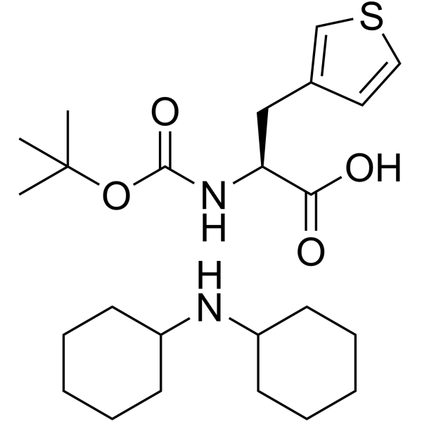 Boc-L-3-Thienylalanine.DCHA结构式