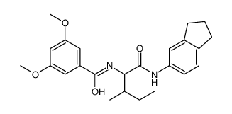 Benzamide, N-[1-[[(2,3-dihydro-1H-inden-5-yl)amino]carbonyl]-2-methylbutyl]-3,5-dimethoxy- (9CI) picture