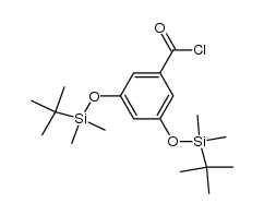 3,5-bis(tert-butyldimethylsiloxy)benzoyl chloride结构式
