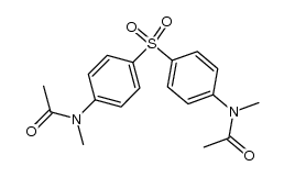 4,4'-di-(N-acetyl-N-methylamino)diphenyl sulfone结构式