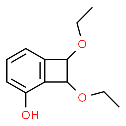 Bicyclo[4.2.0]octa-1,3,5-trien-2-ol, 7,8-diethoxy- (9CI) Structure