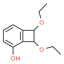 Bicyclo[4.2.0]octa-1,3,5-trien-2-ol, 7,8-diethoxy- (9CI) structure