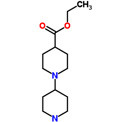 1,4'-联哌啶-3-羧酸乙酯结构式