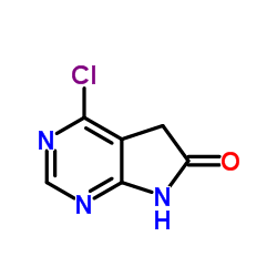 4-氯-5,7-二氢-6H-吡咯并[2,3-D]嘧啶-6-酮结构式